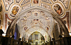 Vasari chapel in SantÃ¢â¬â¢Anna dei Lombardi church, Naples, Italy photo